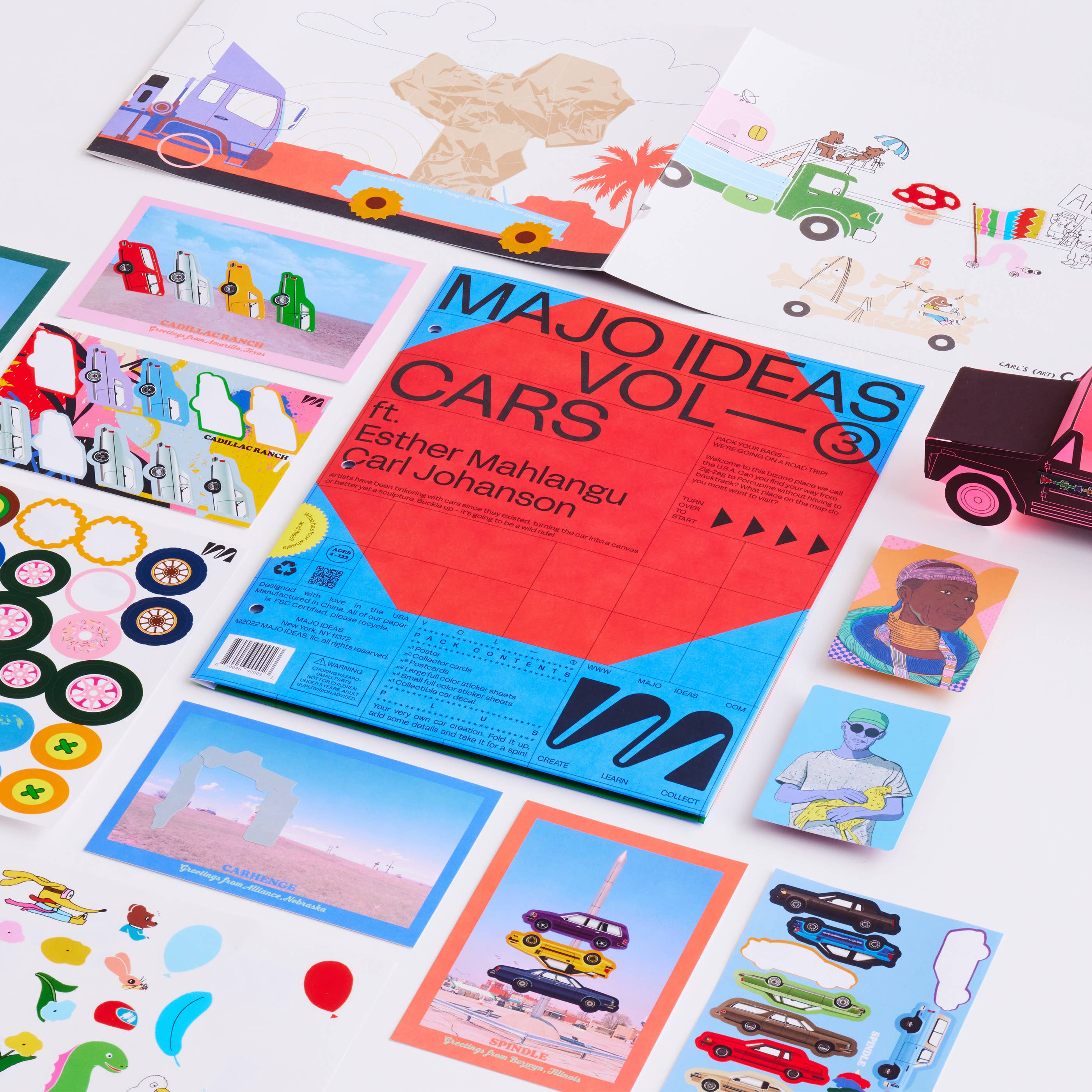 MAJO IDEAS VOL ③ — CARS Sticker Based Art Pack