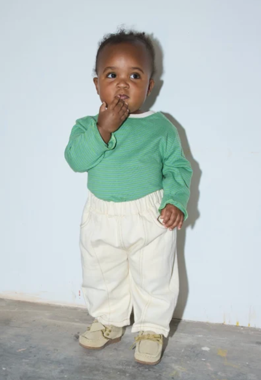 MILK TEETH Baby Stripe Longsleeve - Blue / Green