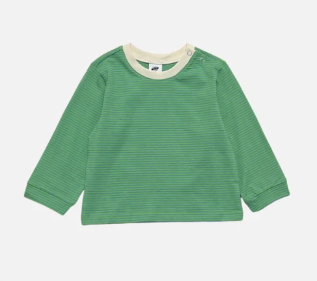 MILK TEETH Baby Stripe Longsleeve - Blue / Green