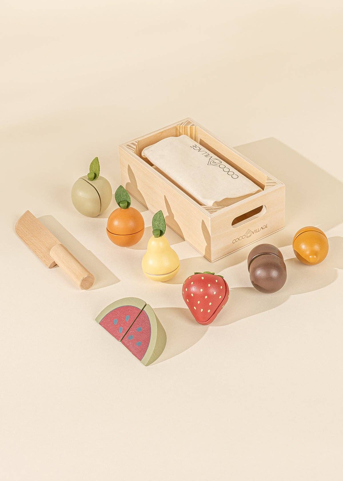 COCO VILLAGE  Wooden Fruits Playset