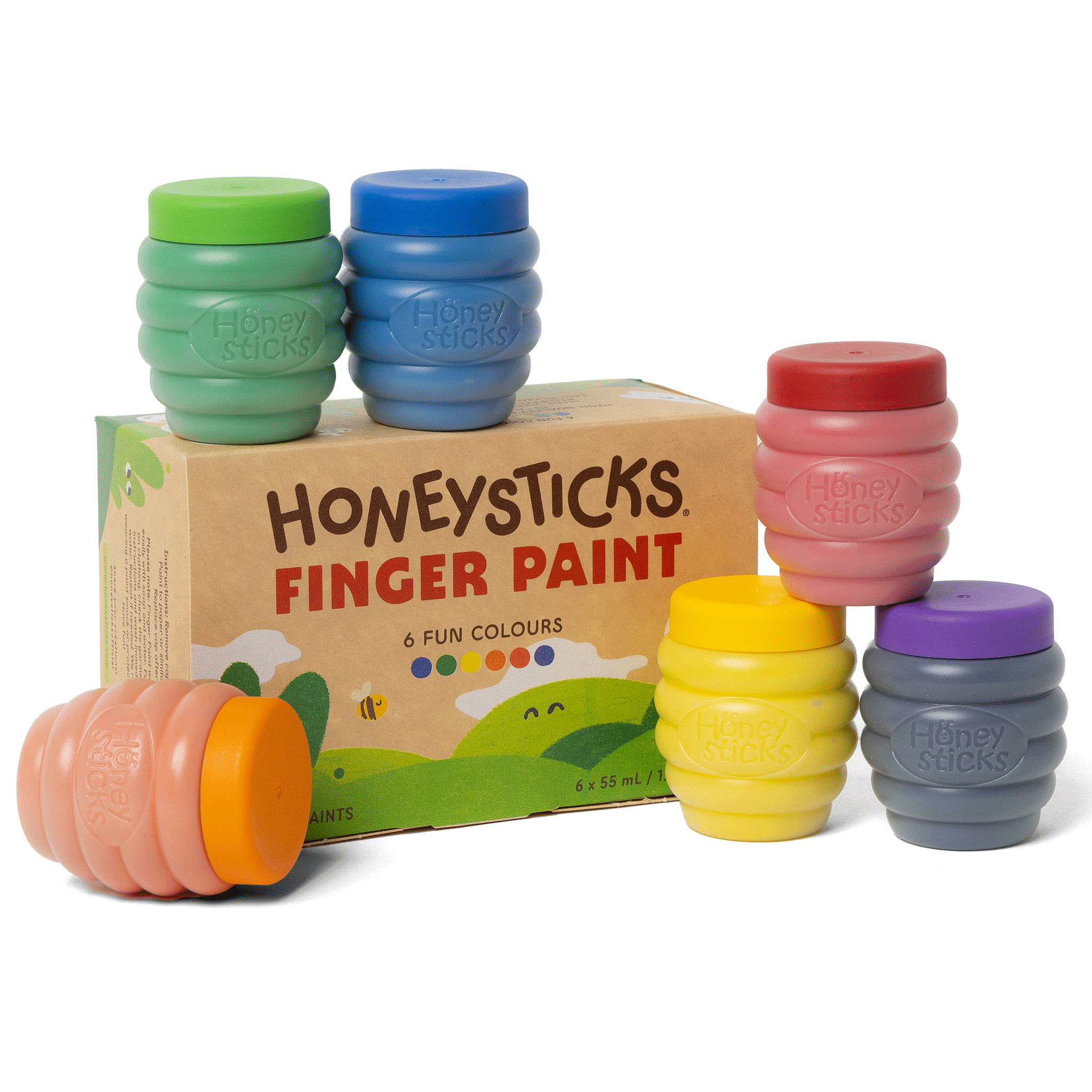HONEYSTICKS Finger Paints (6pk)
