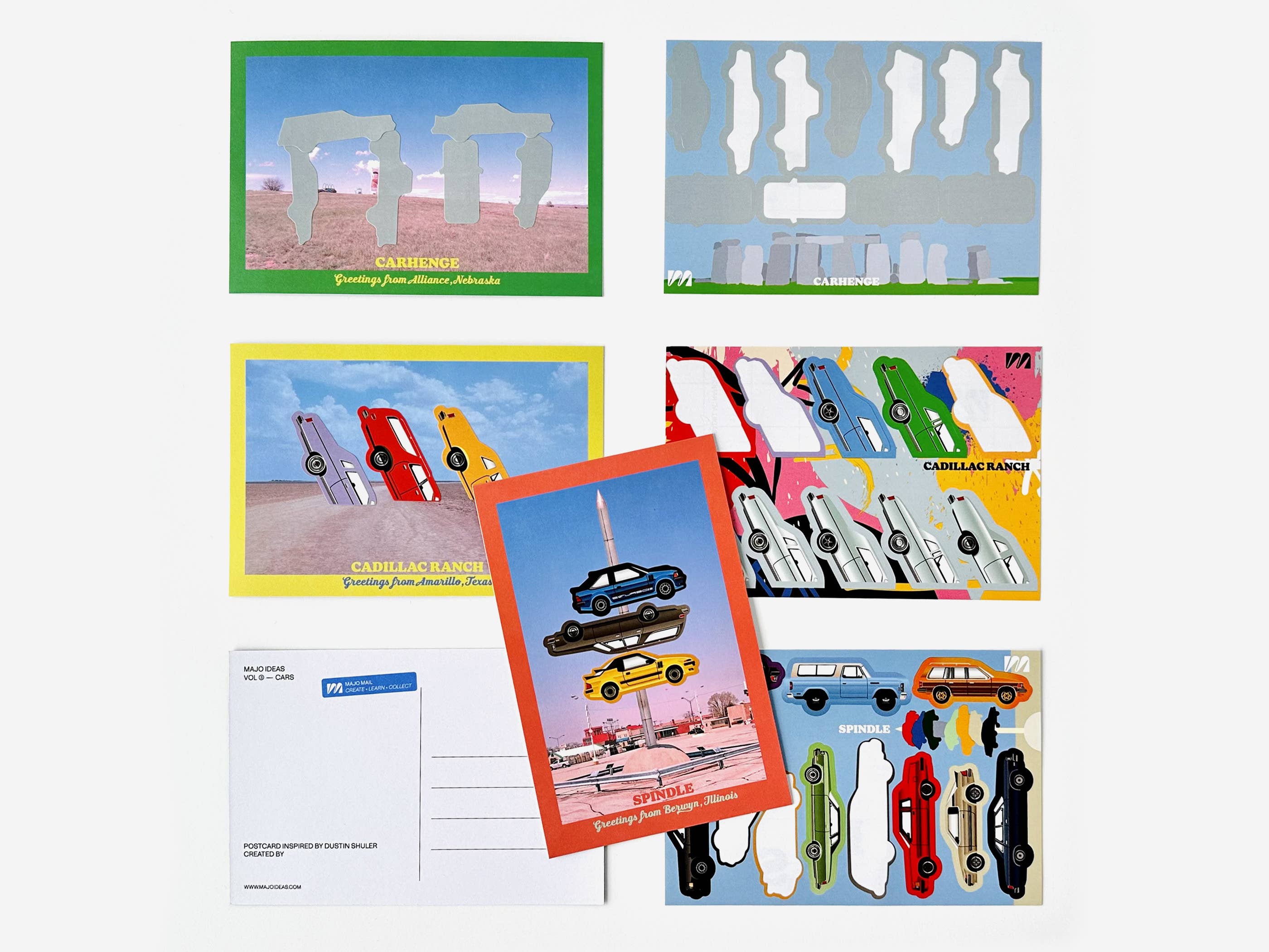 MAJO IDEAS VOL ③ — CARS Sticker Based Art Pack