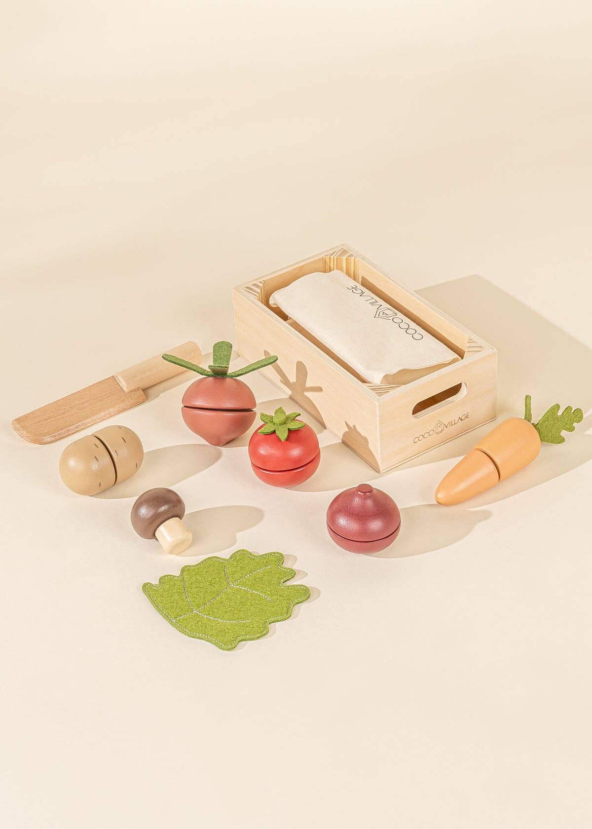 COCO VILLAGE - Wooden Vegetables Playset
