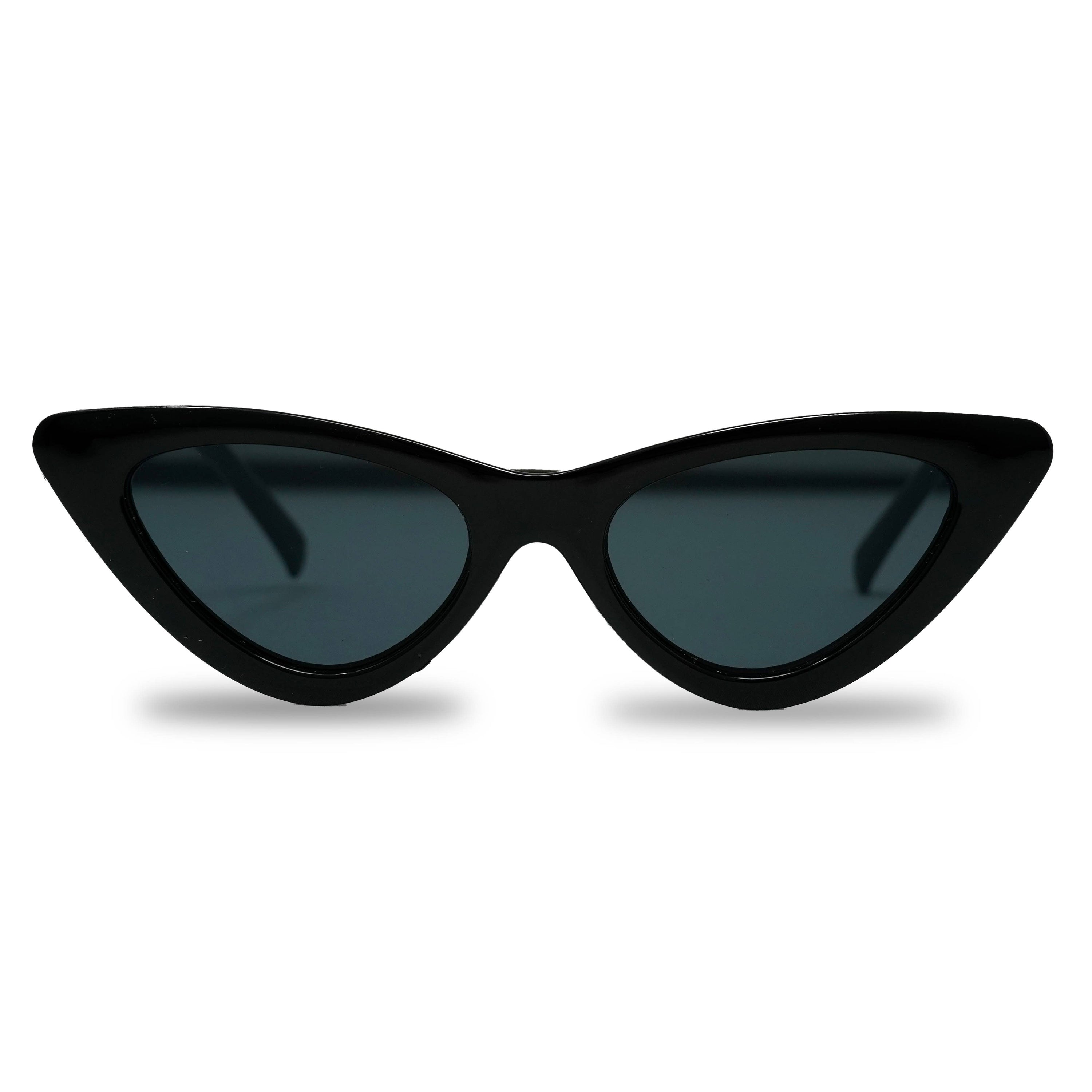 Jet Black - Priscilla Cat Eye Sunglasses