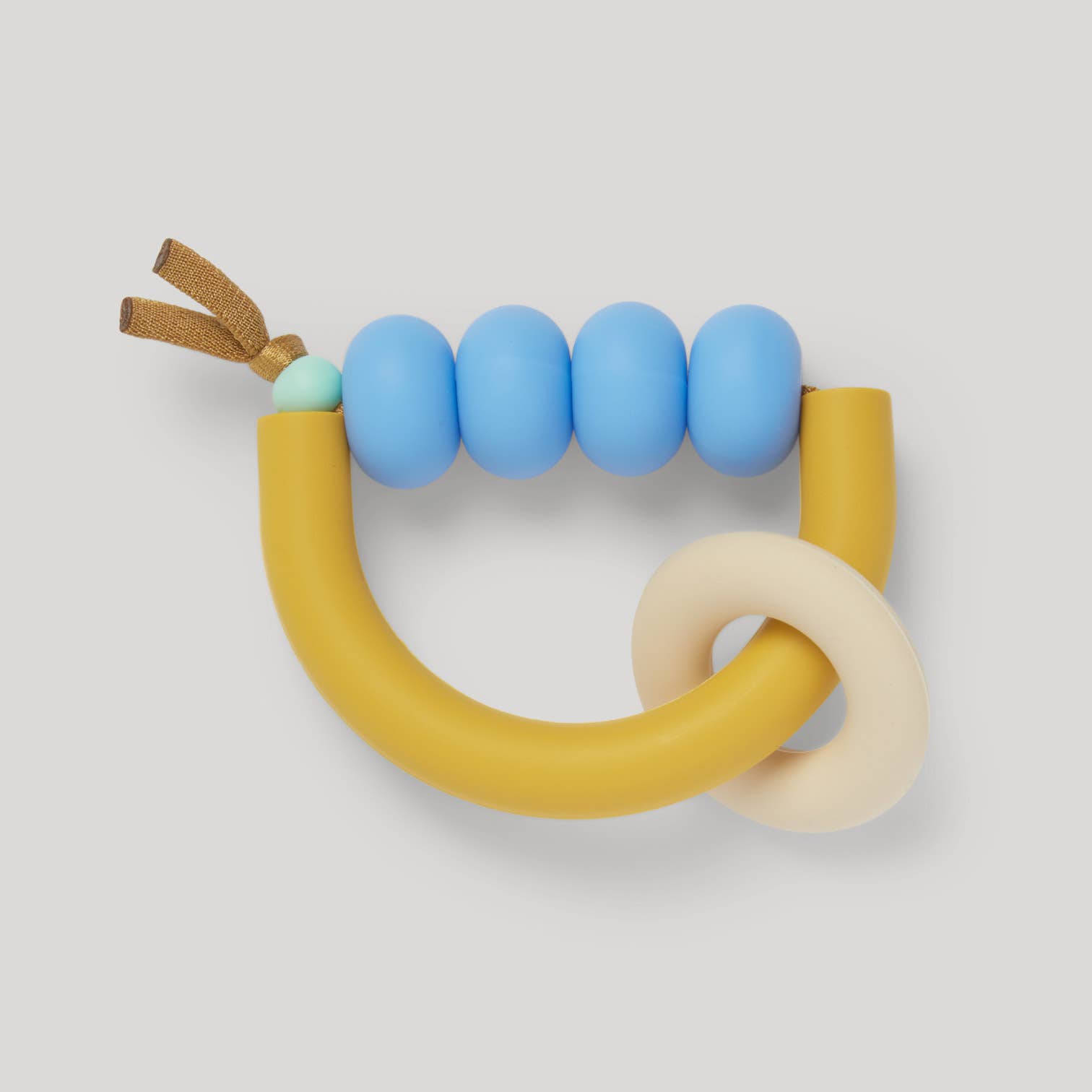 JANUARY MOON  Bluebell Arch Ring Teether (Yellow)