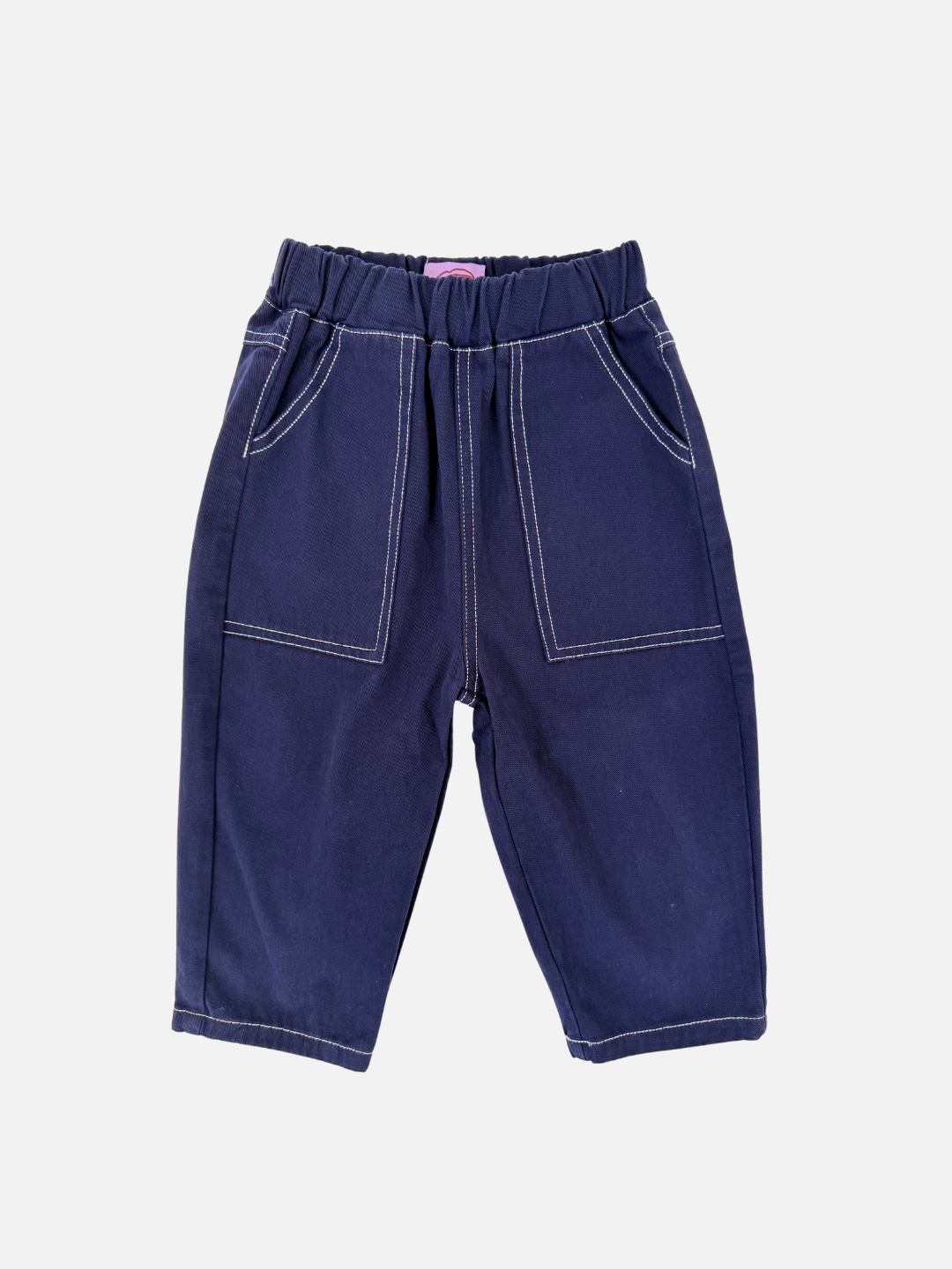 MILK TEETH Topstitch Twill Pant Navy