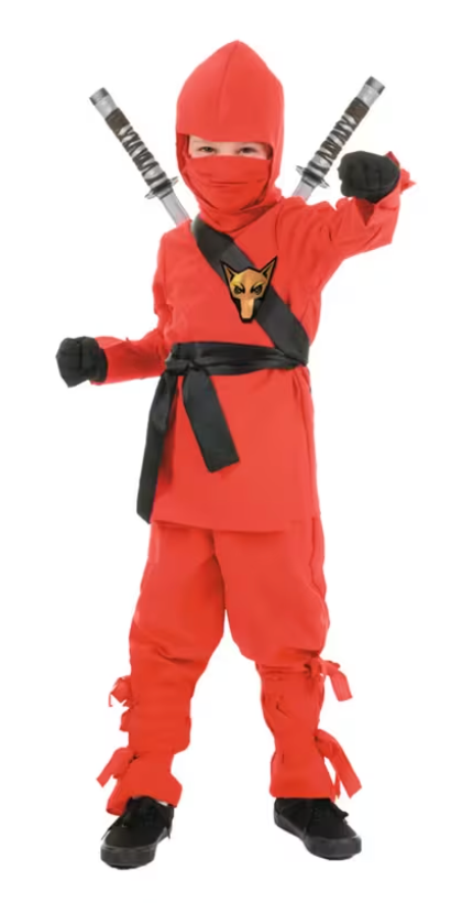Kid's Ninja Costume - Red