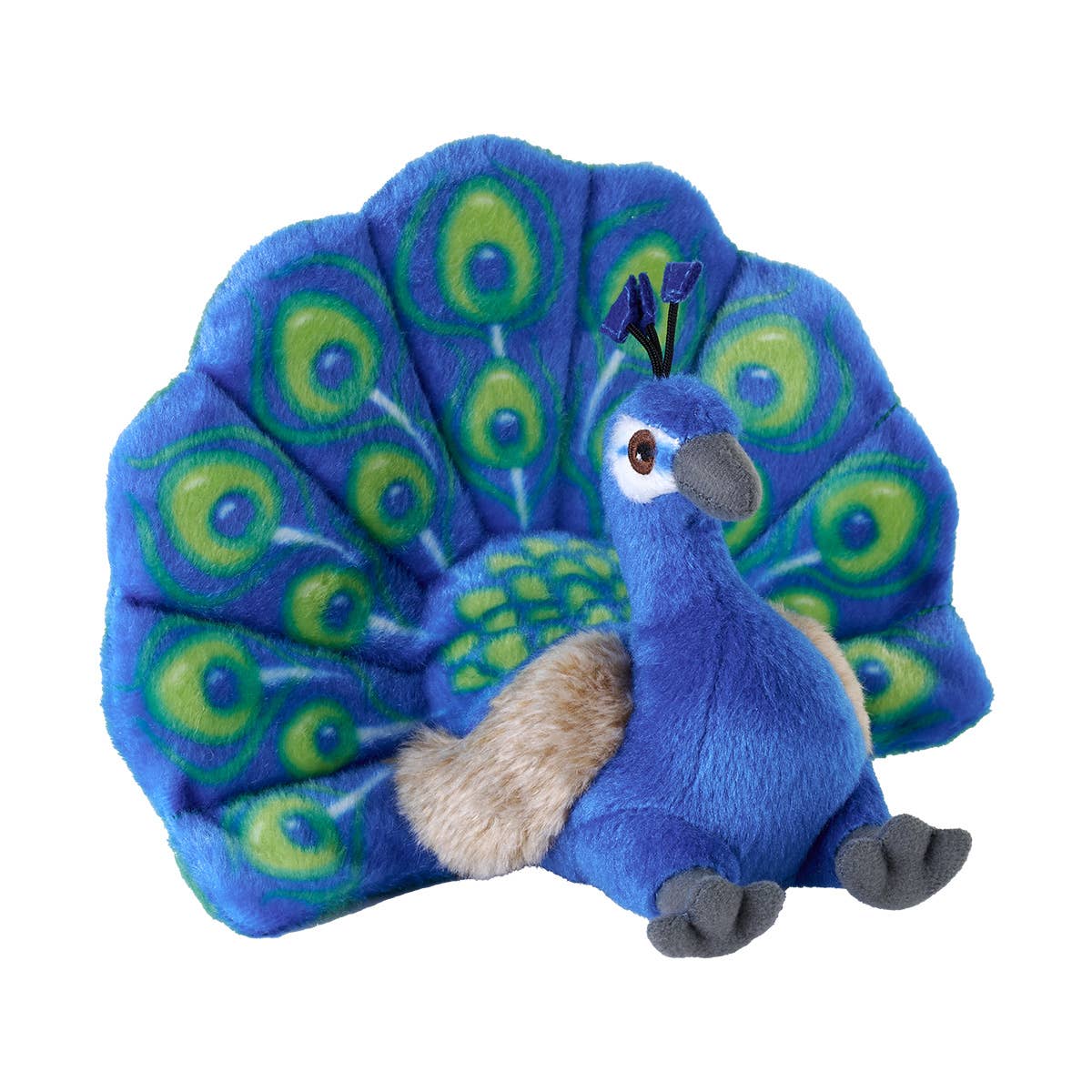 WILD REPUBLIC  Mini Peacock - 8" Stuffed Animal