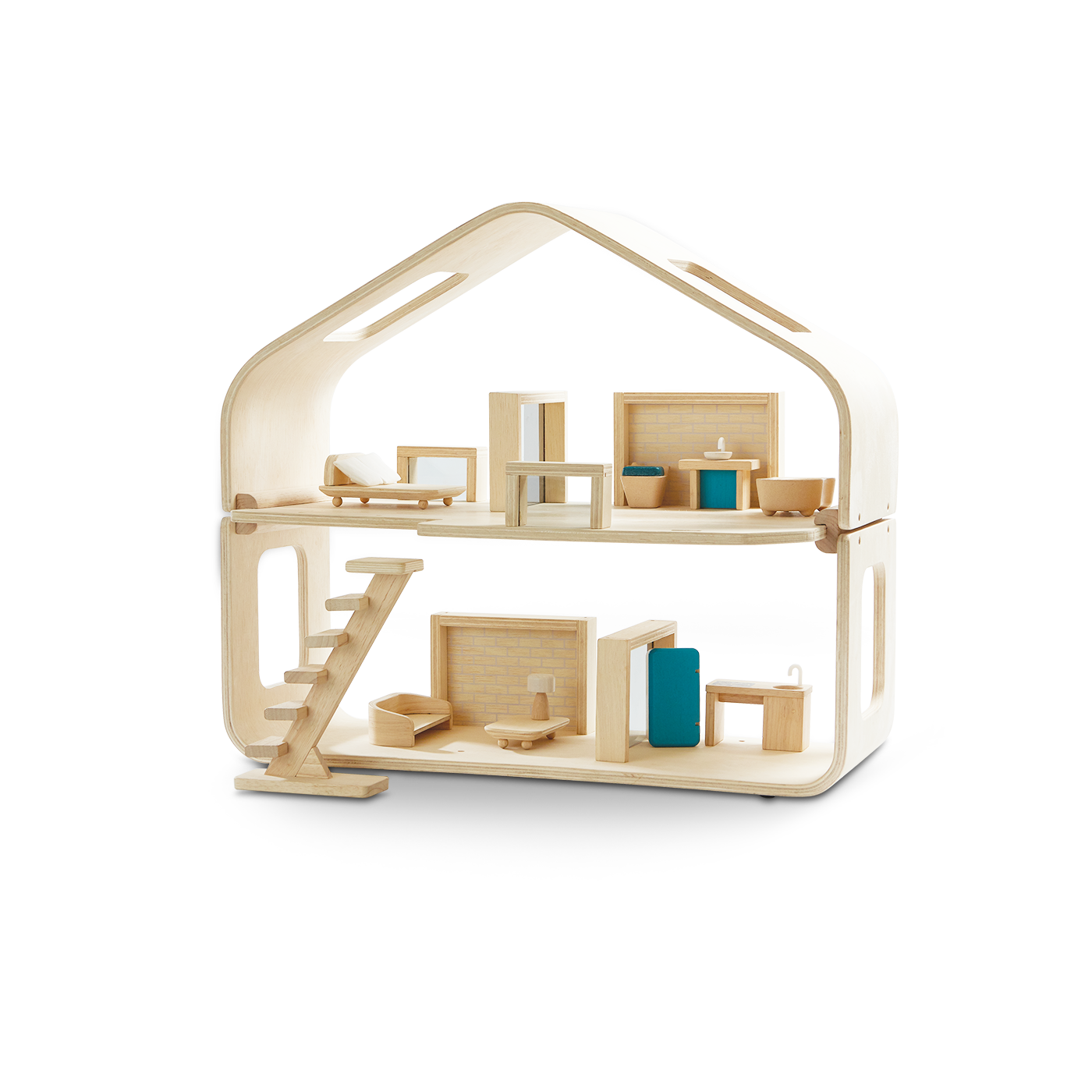 PLAN TOYS - Contemporary Dollhouse - Kids Toy Set