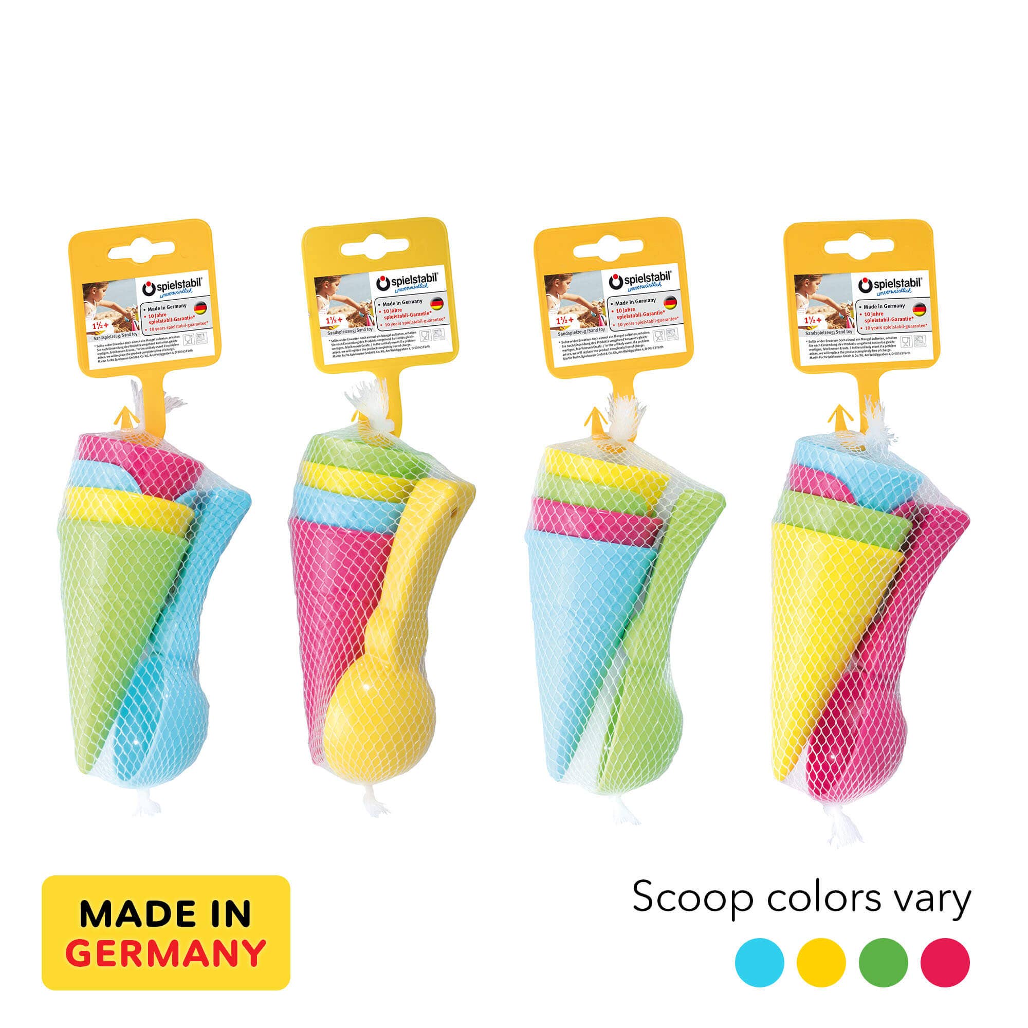Ice Cream 5 Piece Set with 4 Cones and a Scoop
