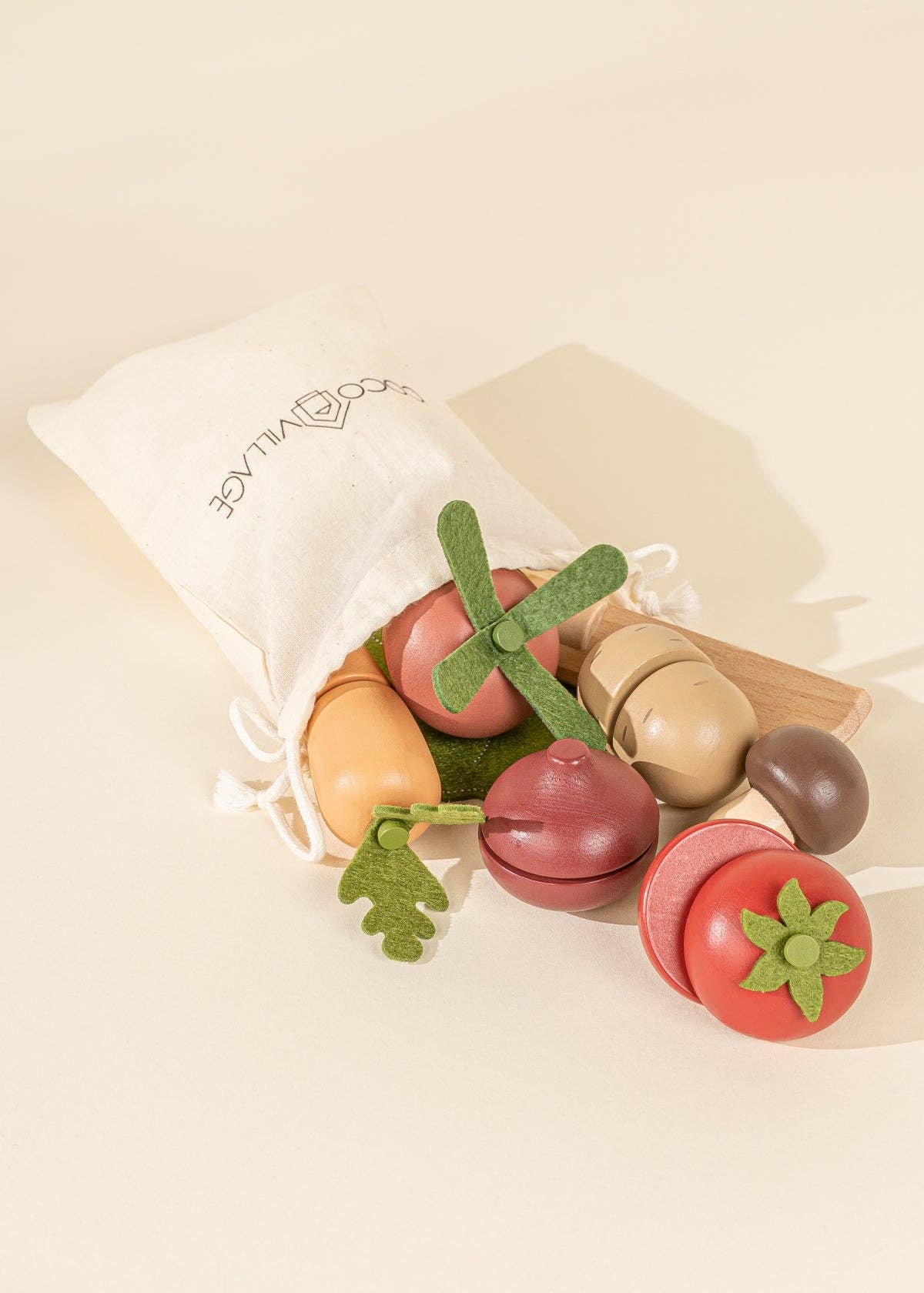 COCO VILLAGE - Wooden Vegetables Playset