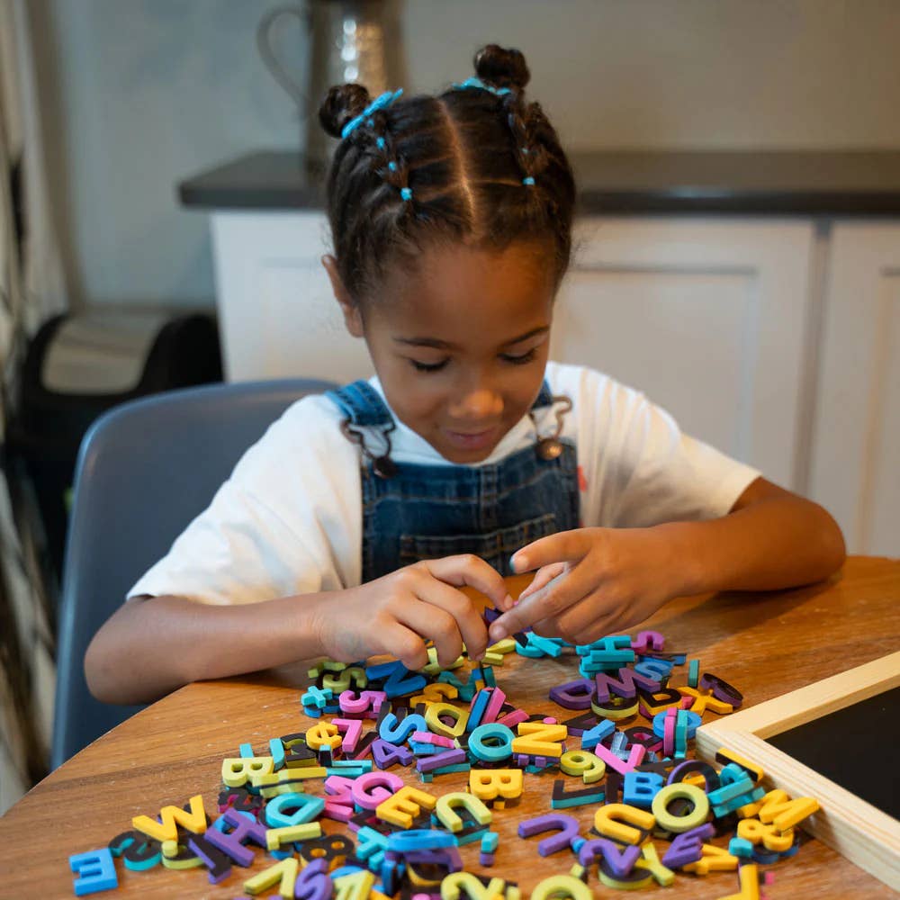 THE TYPE SET - 1-inch Magnetic Letters -  Rainbow Story