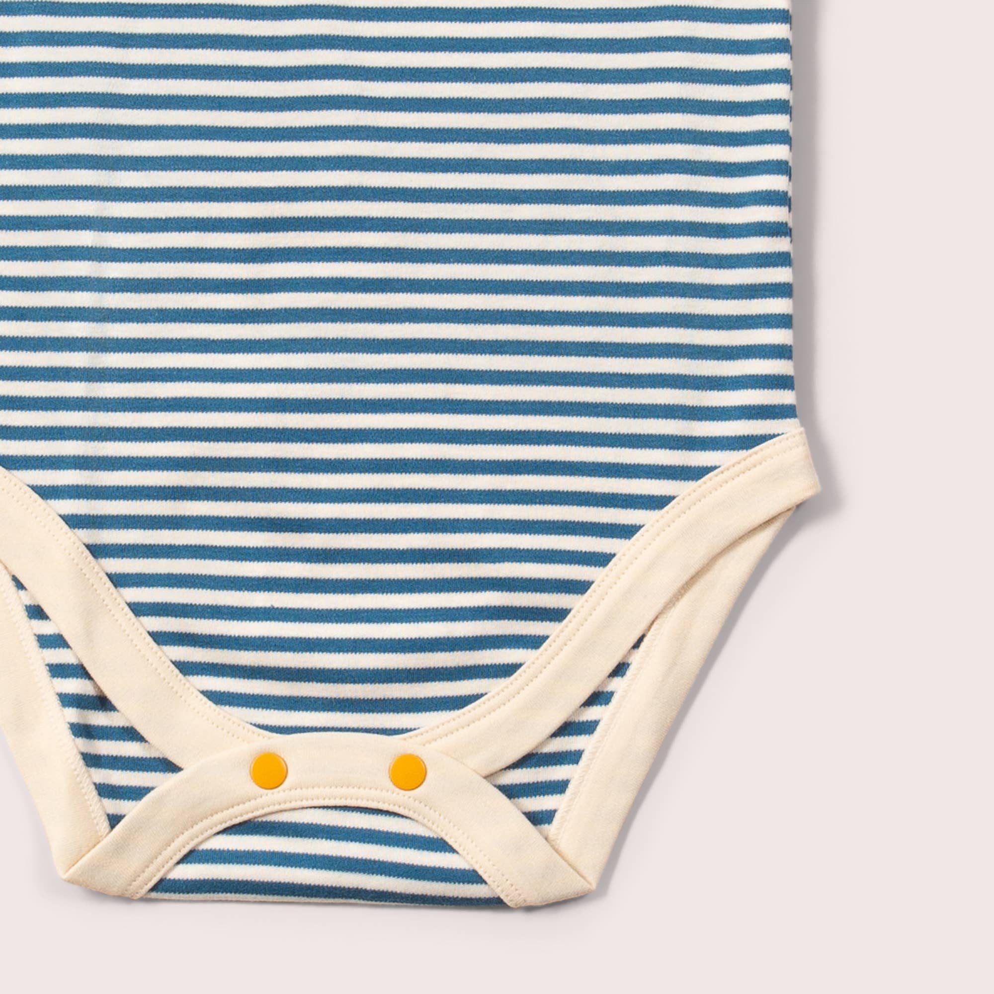 LITTLE GREEN RADICALS Blue Rainbows Organic Baby Bodysuit Set (2 Pack)