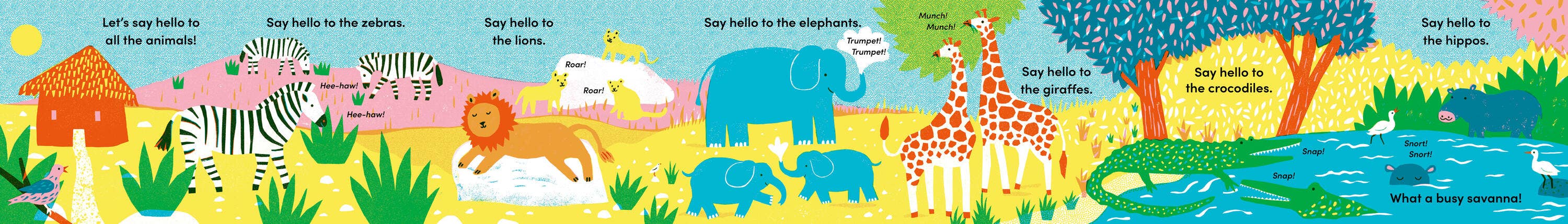 TUMMY TIME Savanna Board Book