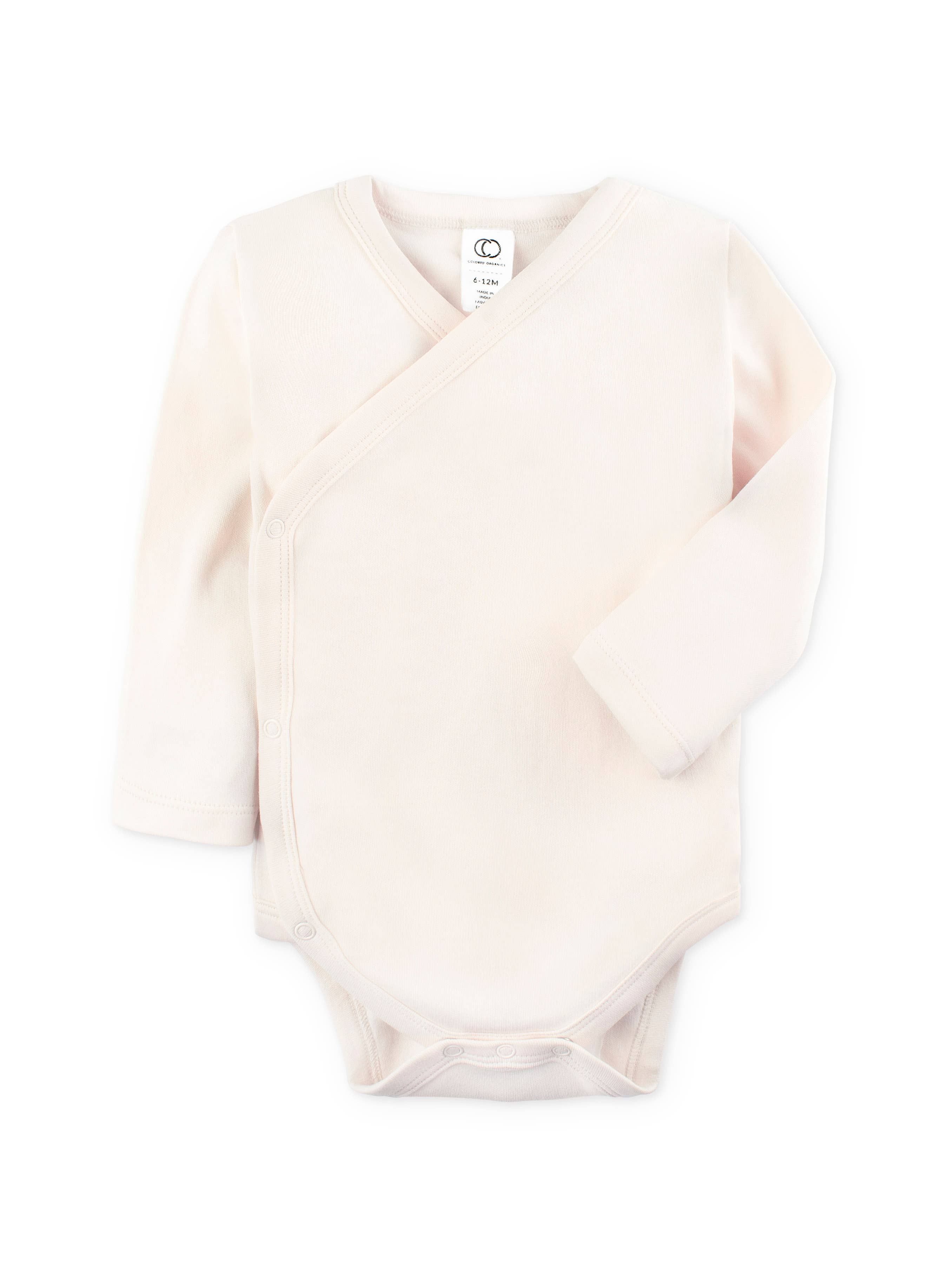 Organic Cotton Kimono Bodysuit - Natural