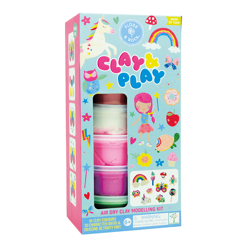 FLOSS & ROCK Rainbow Fairy Clay & Play
