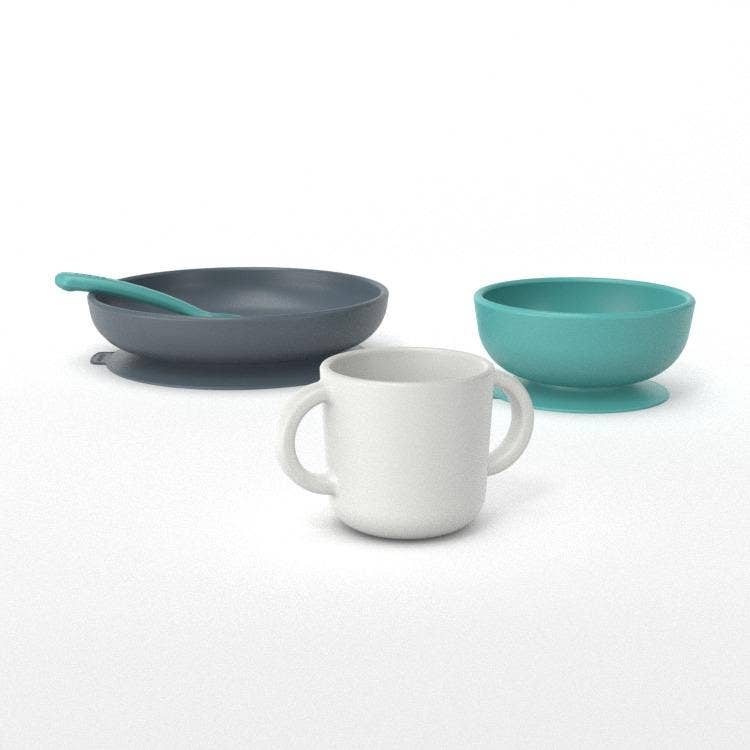 EKOBO Silicone Baby Meal Set - Lagoon