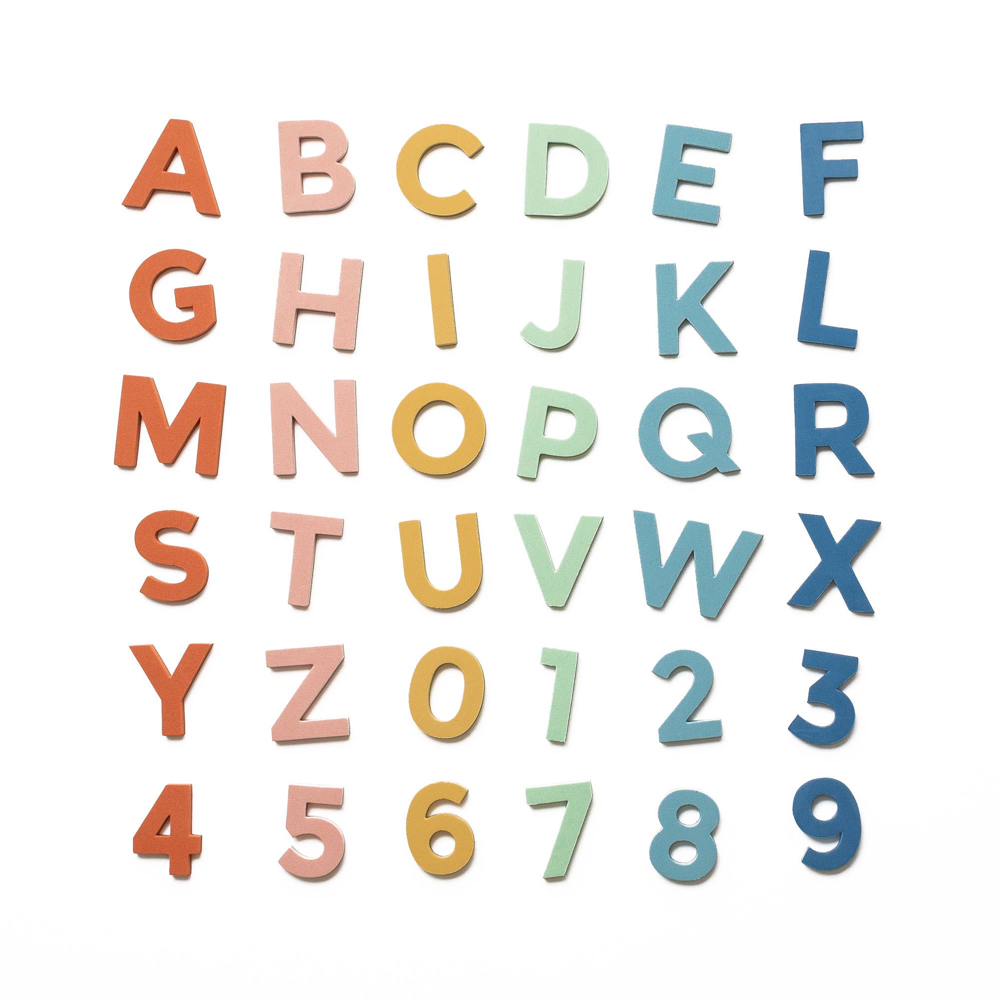 THE TYPE SET CO - 2-inch Foam Magnetic Letters - Rainbow Dream (36pcs)