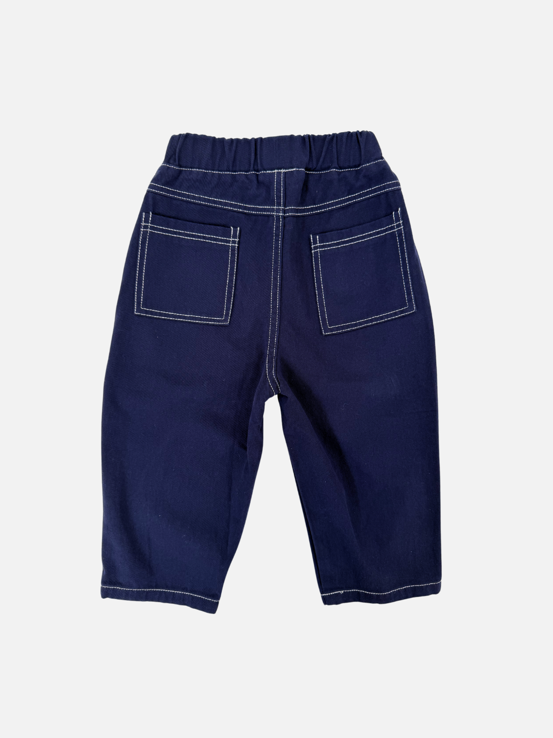 MILK TEETH Topstitch Twill Pant Navy