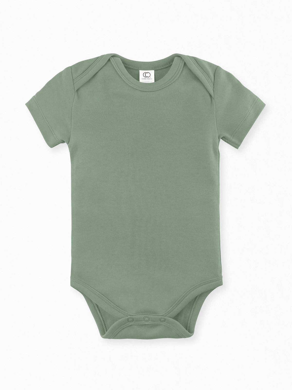 COLORED ORGANICS Thyme Short Sleeve Bodysuit