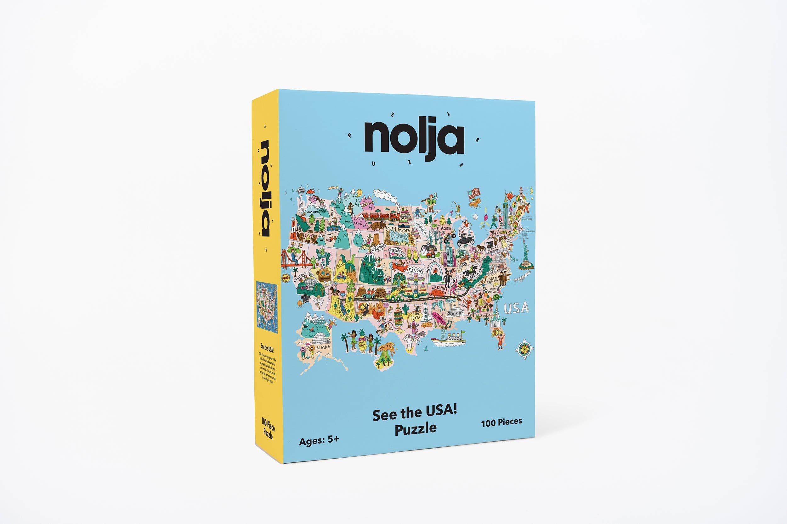 See the USA! Puzzle - 100 large pieces