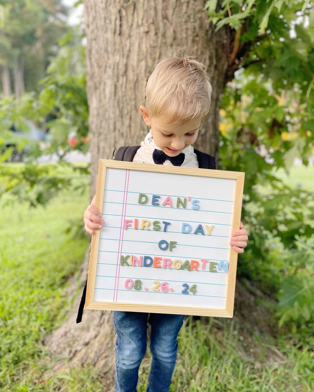 THE TYPE SET CO 15x15 Magnetic Notebook Whiteboard