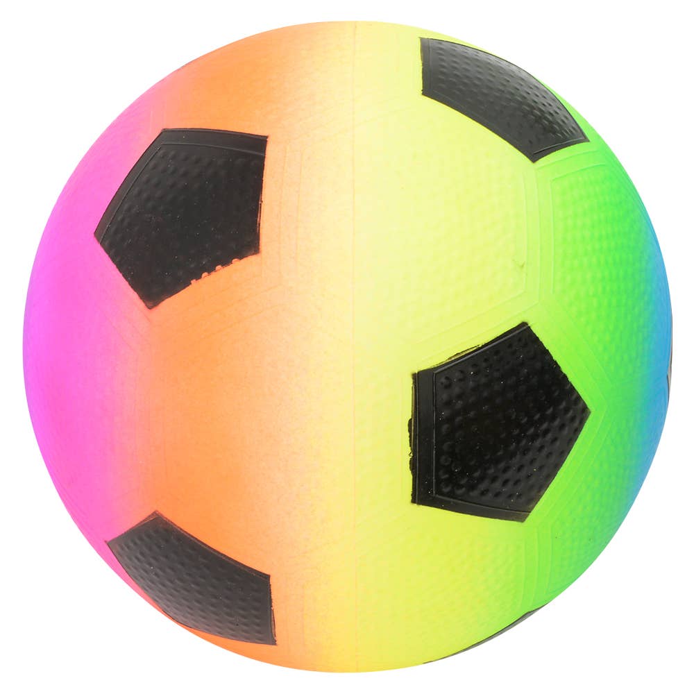 (T) 9" RAINBOW SOCCER PLAYGROUND BALL