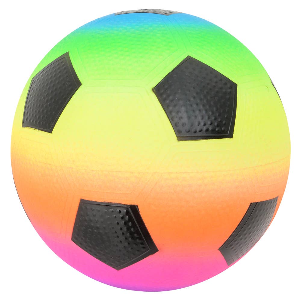 (T) 9" RAINBOW SOCCER PLAYGROUND BALL