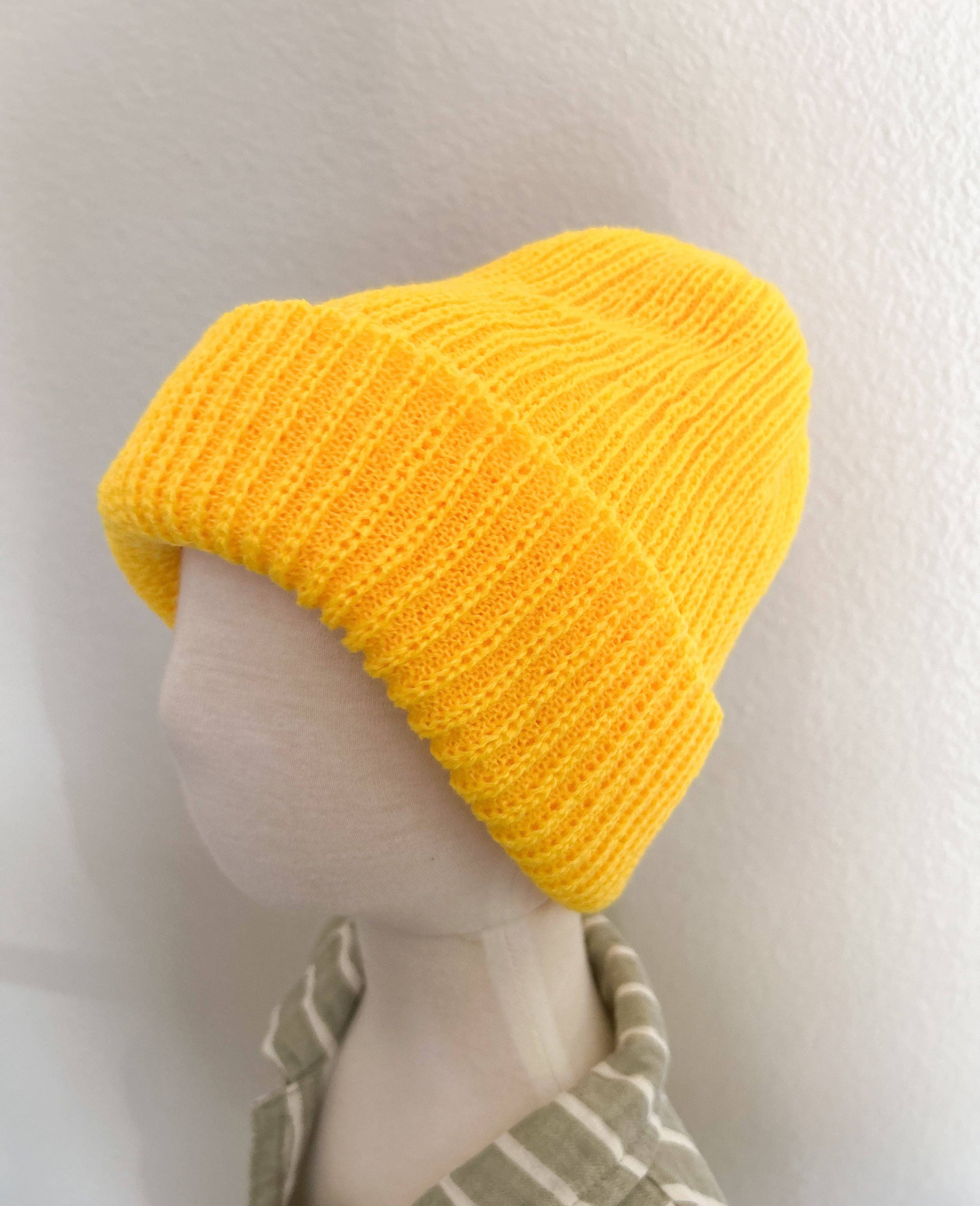 At Noon Ribbed Knit Beanie -- Red