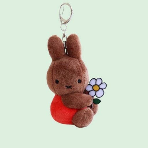 Miffy & Friends with Flower Plush Key Chain