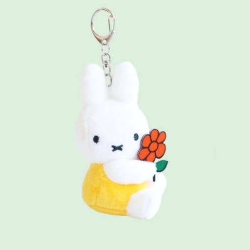 Miffy & Friends with Flower Plush Key Chain