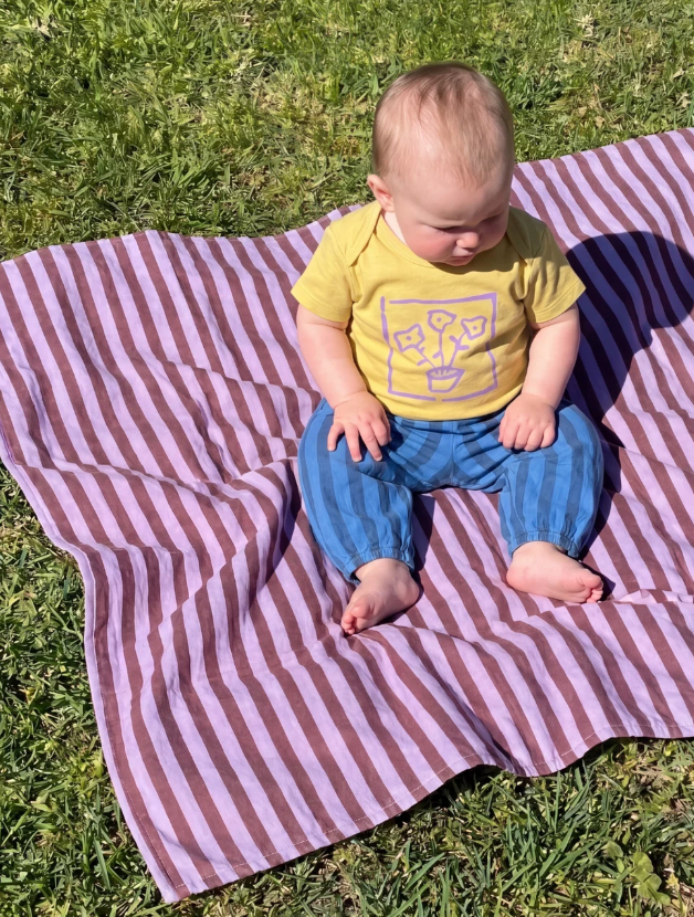 MILK TEETH Organic Muslin Pant - Blue