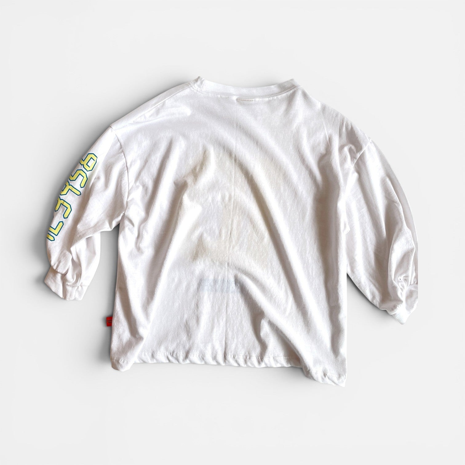Number 10 Long Sleeve Tee in  White