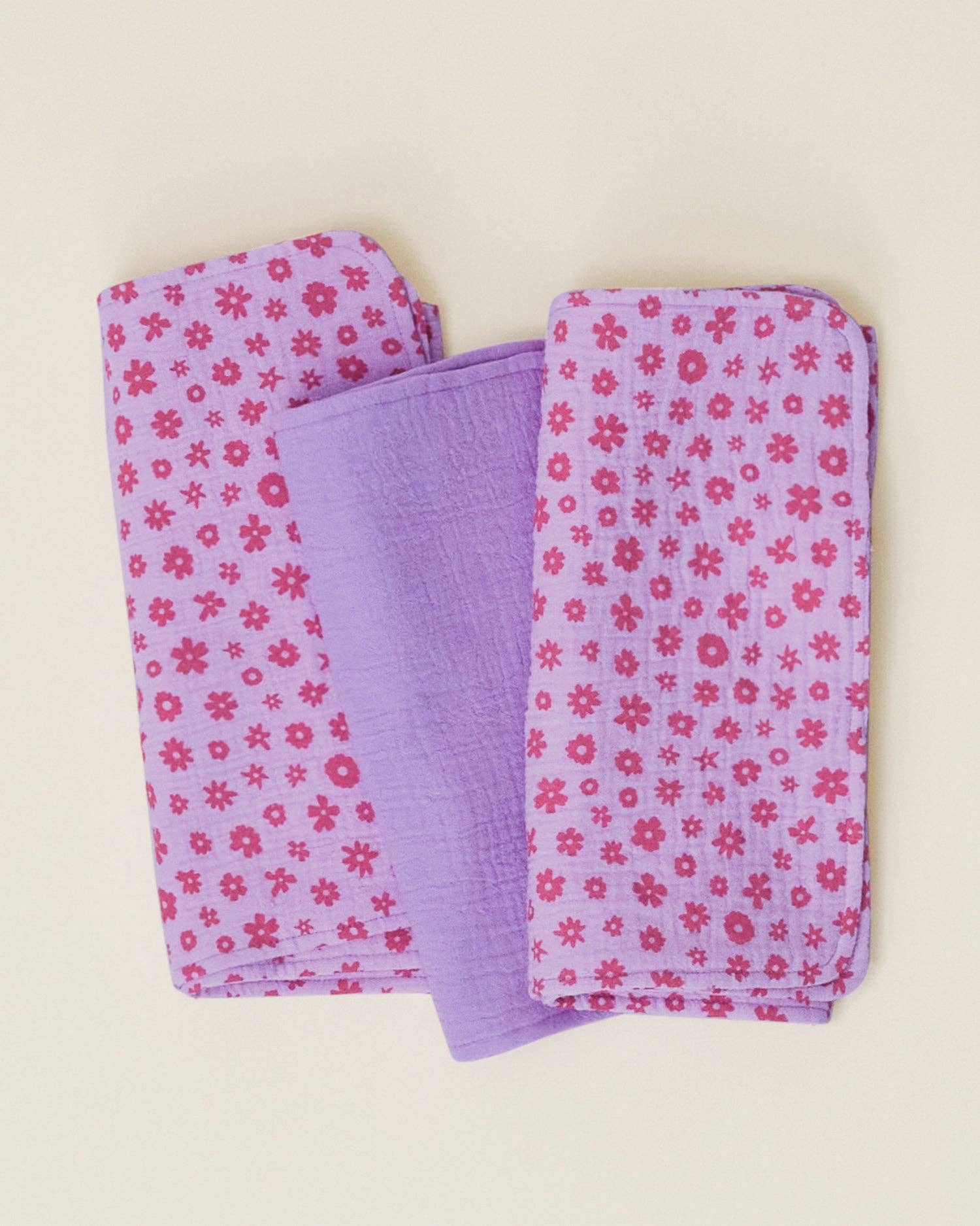 Storq x Kindred Bravely Organic Muslin Burp Cloth 3pk