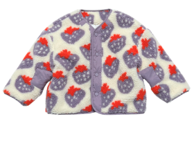 MILK TEETH Strawberry Sherpa Jacket