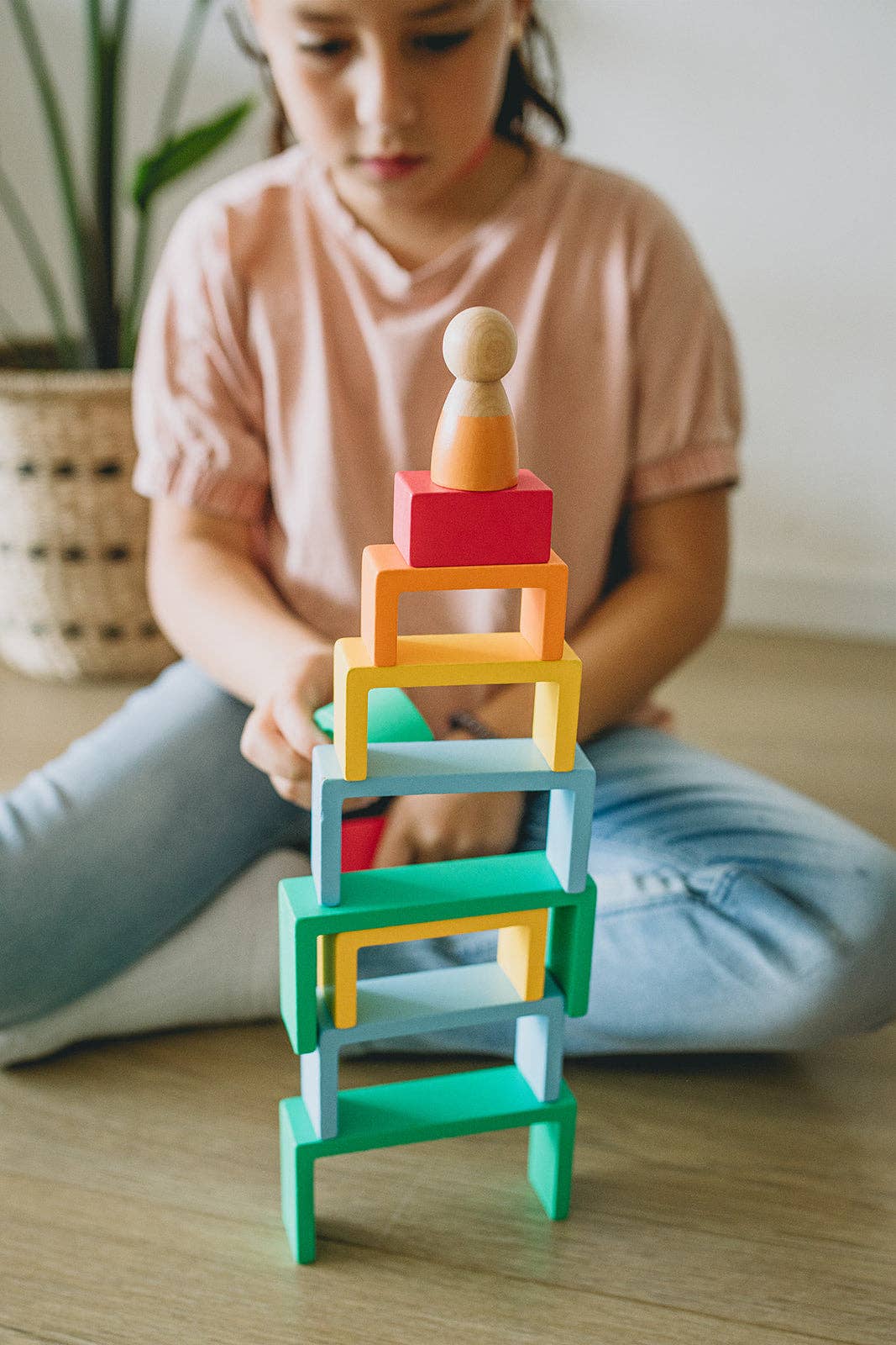Kipod Montessori Rainbow Blocks