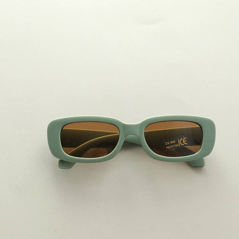 Venice Square Sunglasses in Sage Green