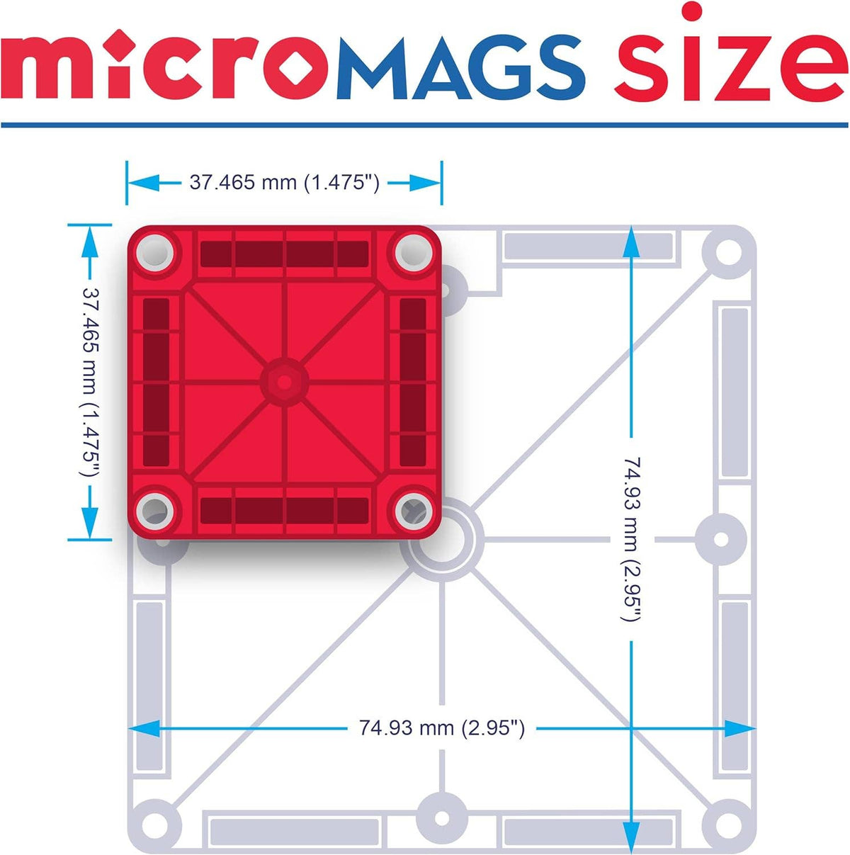 Magna-Tiles MicroMags Travel Set (26pcs)