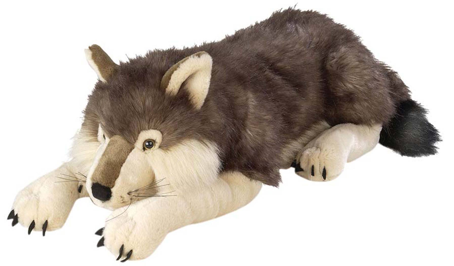 WILD REPUBLIC Jumbo Wolf Stuffed Animal 30"