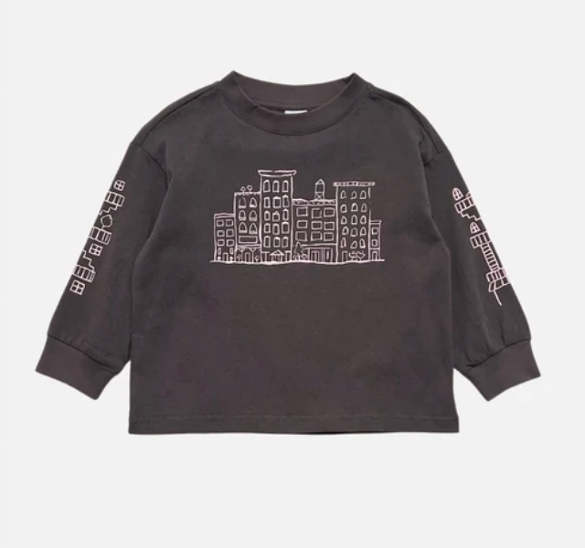 MILK TEETH City Longsleeve - Charcoal