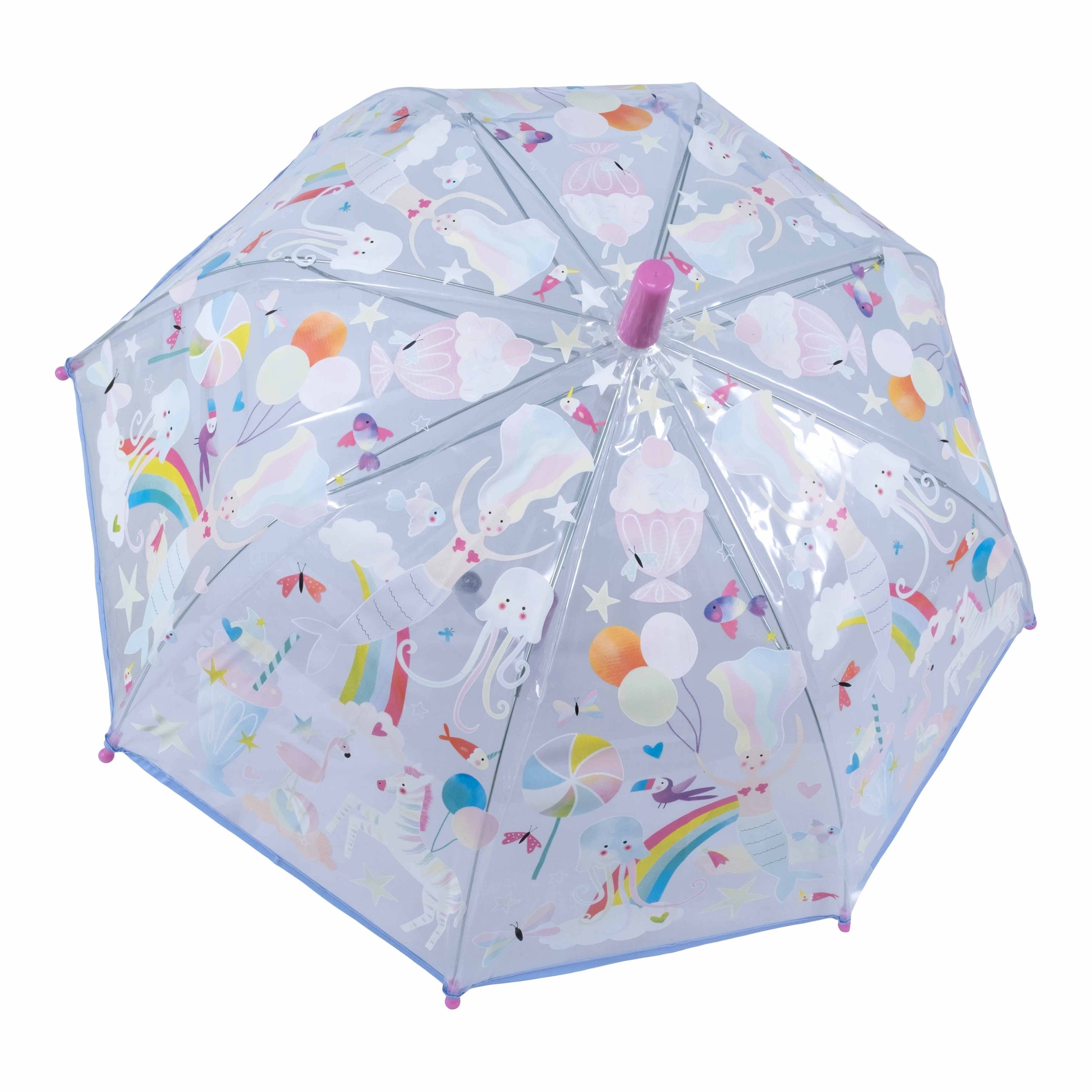 FLOSS & ROCK Fantasy Transparent Color Changing Umbrella