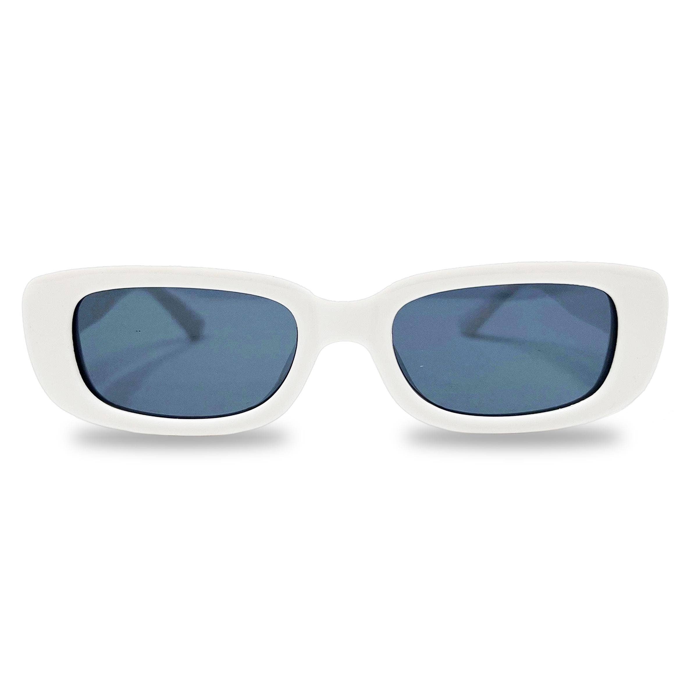 White - Square Frame Sunglasses