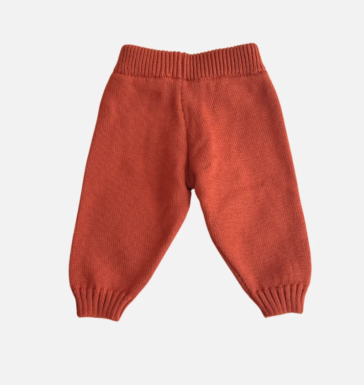 MILK TEETH Red Frogs Cotton Knit Baby Set