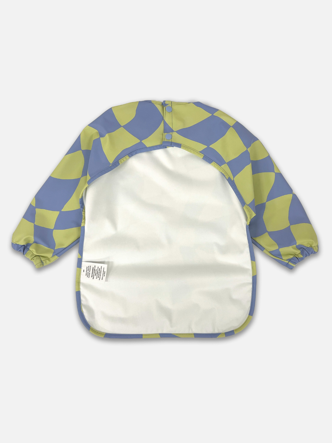 MILK TEETH  Green Checkers Smock Bib