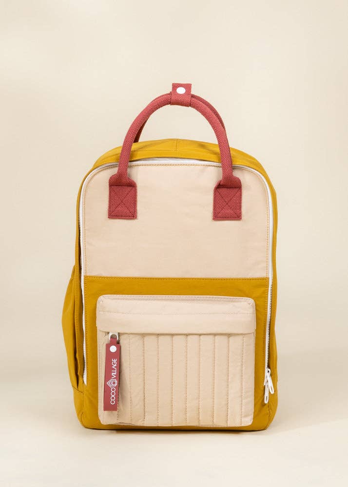 COCO VILLAGE Washable Nylon Backpack - Golden Hour