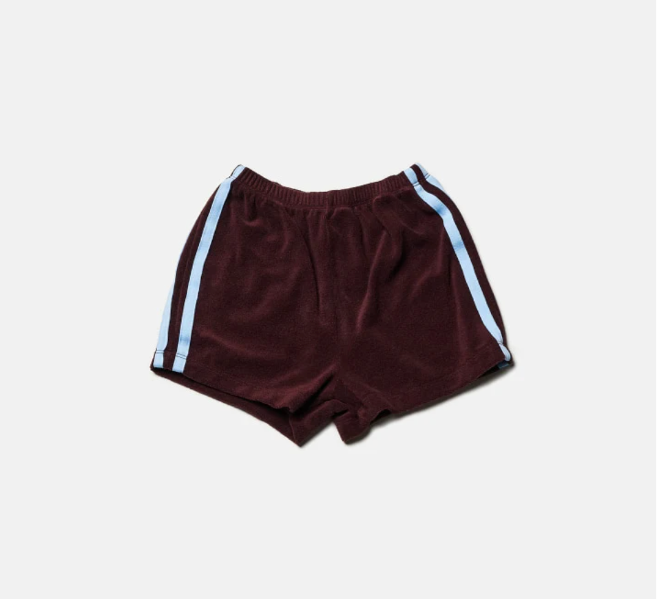 Half Track Terry Shorts in Brown