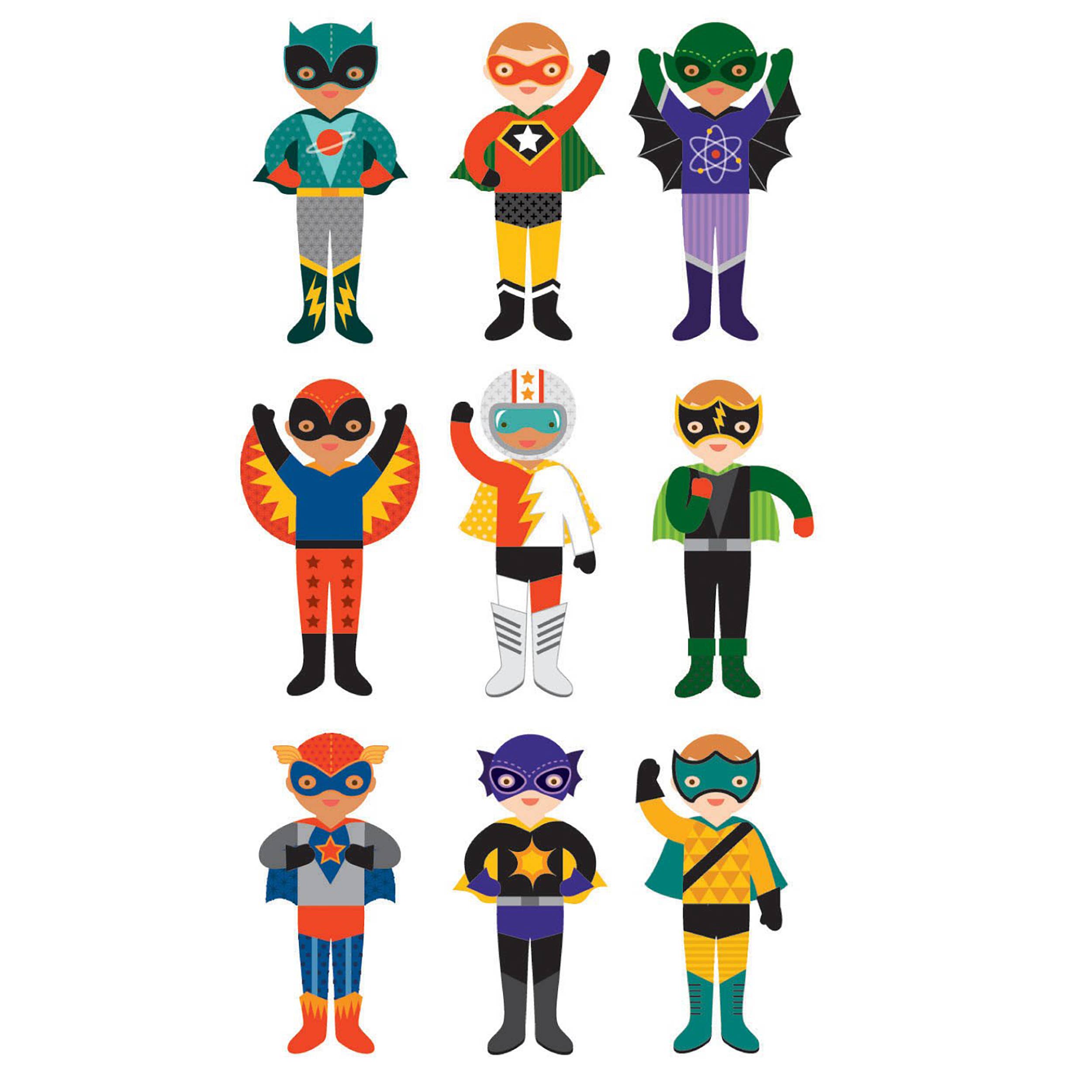 Superheroes Magnetic Dress Up Set
