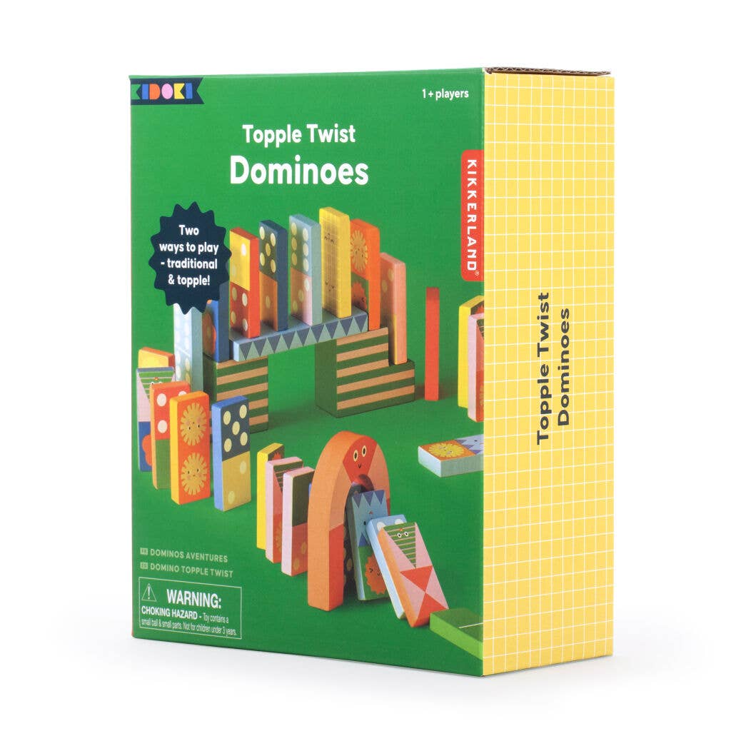 KIDOKI Topple Twist Wood Dominoes