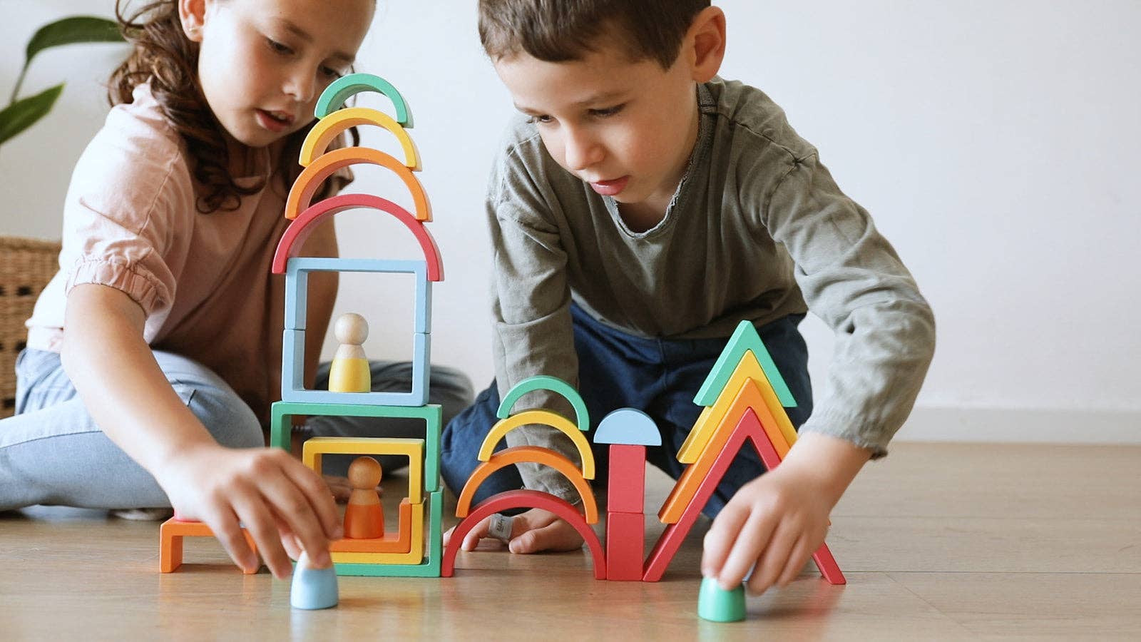 Kipod Montessori Rainbow Blocks