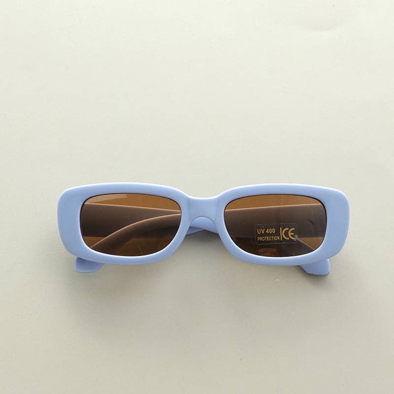 Venice Square Sunglasses in Sky Blue